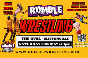 Rumble Wrestling Deal is back: 2 Kids Go FREE with Every Adult Ticket! 